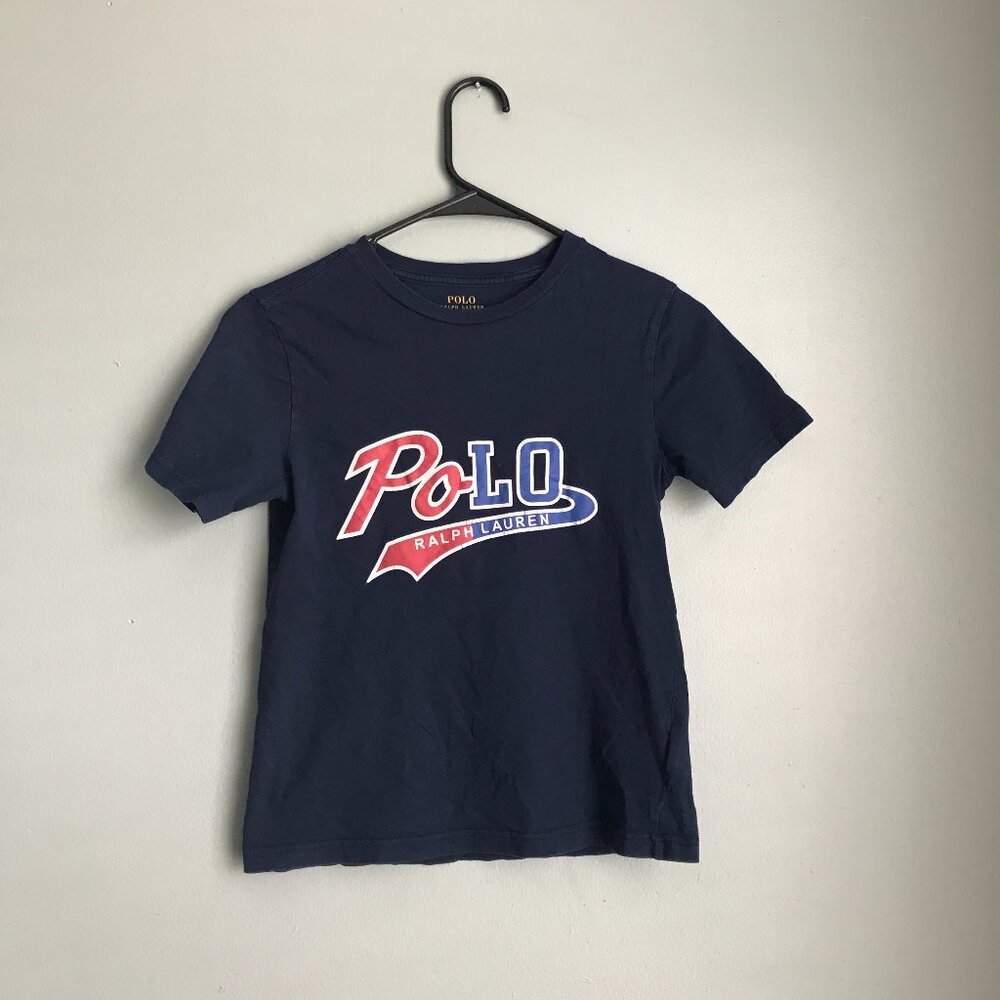 Polo Ralph Laurent Boys Dark Blue Tee Size 8